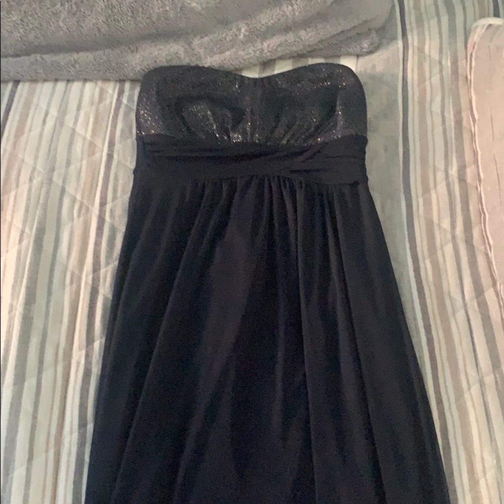 Long navy blue/sparkly dress